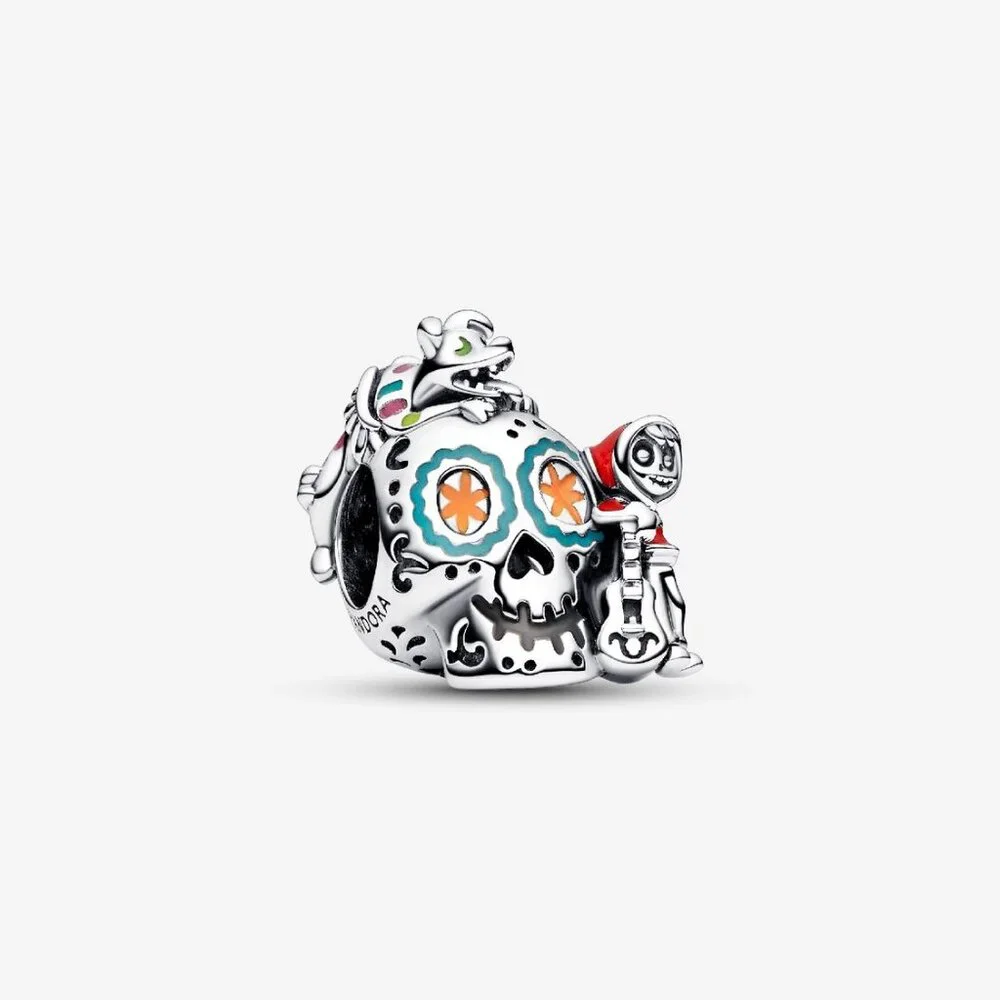 Pandora Disney Pixar Coco Miguel & Dante Skull Glow-in-the-dark Charm